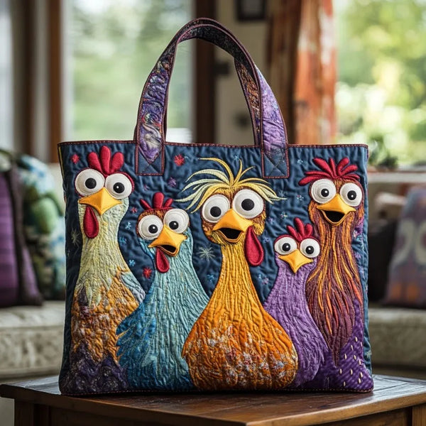 Torba Artisanal - Pięć Kolorowych Kur
