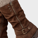 Winella – Wysokie buty z plecioną siateczką
