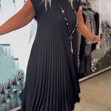 Karolina – Zwiewna plisowana sukienka na lato