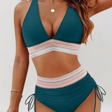 Lidia – Zestaw Bikini z Kontrolą Brzucha i Wysokim Stanem