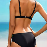 Faustyna - Seksowne Bikini z Kolorowym Nadrukiem Blokowym