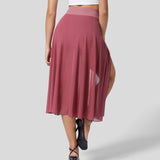 Bożena - Zwiewna i elegancka spódnica midi 2 w 1