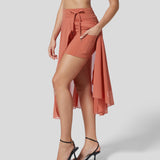 Bożena - Zwiewna i elegancka spódnica midi 2 w 1