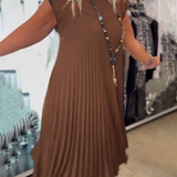 Karolina – Zwiewna plisowana sukienka na lato