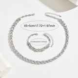 Elegancki Zestaw Z Ogonem Rybim z Szkłem i Kamieniami