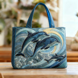 Torba Ręcznie Wykonana - Delfin Oceanu
