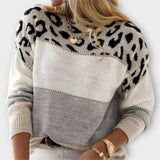 Wygodny sweter z lwim motywem