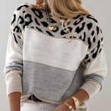Maison | Elegancki sweter w panterkę