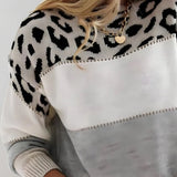 Maison | Elegancki sweter w panterkę