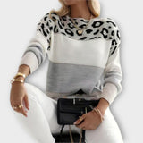 Wygodny sweter z lwim motywem