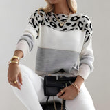 Maison | Elegancki sweter w panterkę