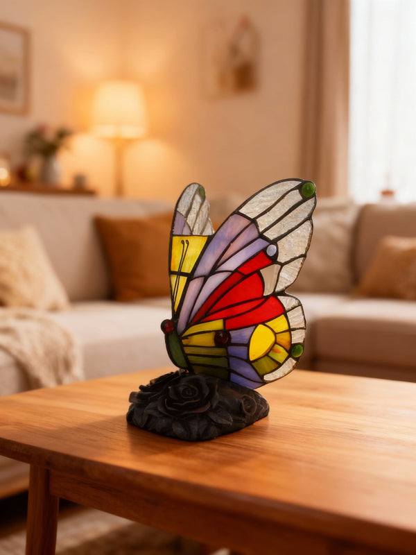 COLORFLY | Kolorowa lampa biurkowa z motywem motyla