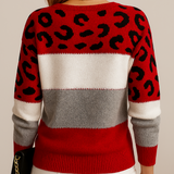 Maison | Elegancki sweter w panterkę