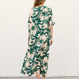Orla - Sukienka typu kaftan z kieszeniami do noszenia na co dzień