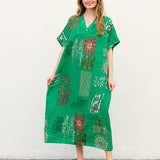 Mira - Sukienka typu kaftan z kieszeniami do noszenia na co dzień