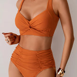 Fryderyka – Falbaniasty bikini bandeau