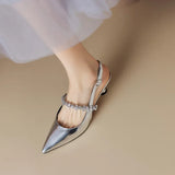 Eleganckie buty na niskim obcasie Crysel