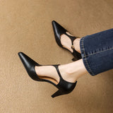Szpilki z naturalnej skóry Triana