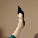 Eleganckie buty na niskim obcasie Crysel