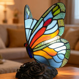 TIFFALIGHT | Lampa witrażowa w kształcie motyla