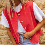 Niwia – Letnia kamizelka w stylu vintage