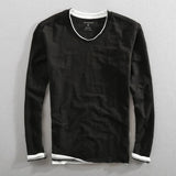 Natan – Bawełniany T-shirt z długim rękawem