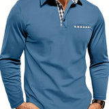 Seweryn – Elegancka koszulka polo z długim rękawem