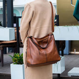 Justyna - Skórzana torba typu hobo