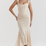 Elegancka maxi elegancka sukienka wieczorowa na wesele