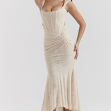 Elegancka maxi elegancka sukienka wieczorowa na wesele
