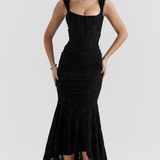 Elegancka maxi elegancka sukienka wieczorowa na wesele