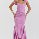 Elegancka maxi elegancka sukienka wieczorowa na wesele