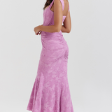 Elegancka maxi elegancka sukienka wieczorowa na wesele