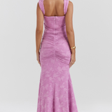 Elegancka maxi elegancka sukienka wieczorowa na wesele