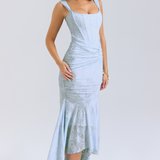 Elegancka maxi elegancka sukienka wieczorowa na wesele