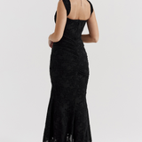 Elegancka maxi elegancka sukienka wieczorowa na wesele