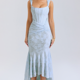 Elegancka maxi elegancka sukienka wieczorowa na wesele