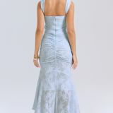 Elegancka maxi elegancka sukienka wieczorowa na wesele