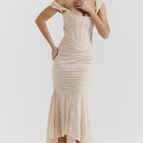 Elegancka maxi elegancka sukienka wieczorowa na wesele