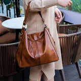 Justyna - Skórzana torba typu hobo