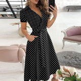 Damska Elegancka Sukienka Letnia | Midi